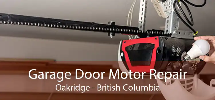 Garage Door Motor Repair Oakridge - British Columbia