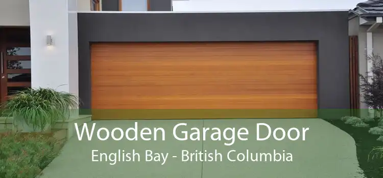 Wooden Garage Door English Bay - British Columbia