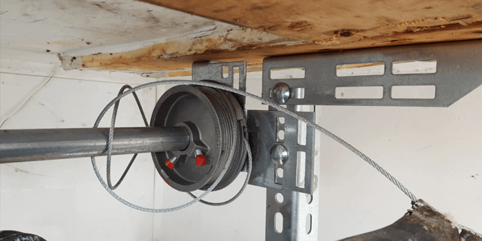 Japantown fix garage door cable
